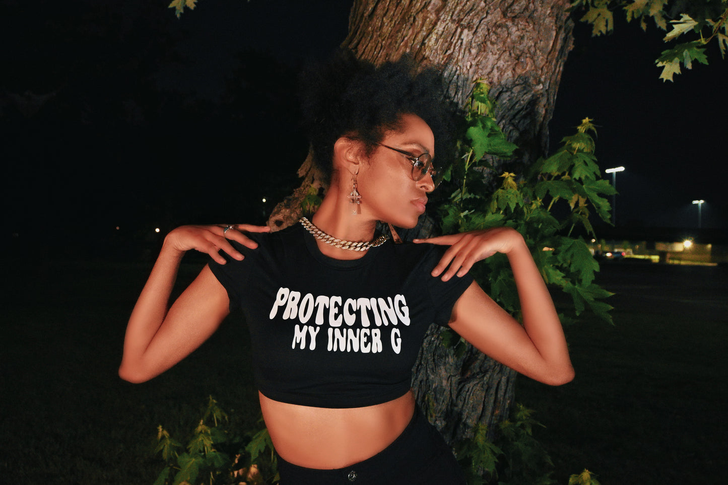 Protecting My Inner-G Crop Top
